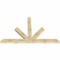 Ekena Millwork Saratoga Rough Sawn Timber Gable Bracket, Douglas Fir, 96"W x 60"H x 4"D x 6"F, 15/12 Pitch GBW096X60X0406SAR00RDF - alternate 2